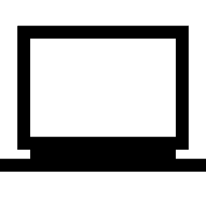Laptop Windows Icon from Sharp Line - Material Symbols Set