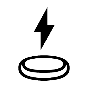 Lightning Stand Icon from Sharp Line - Material Symbols Set
