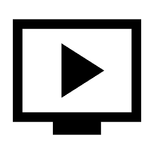 Live Tv Icon from Sharp Line - Material Symbols Set