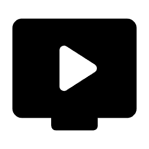 Live Tv Fill Icon from Rounded Fill - Material Symbols Set