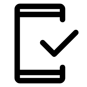 Mobile Friendly Icon from Rounded Line - Material Symbols Set