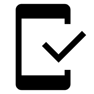 Mobile Friendly Fill Icon from Outlined Fill - Material Symbols Set