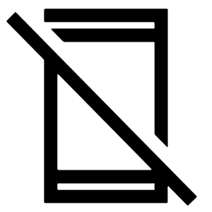 Mobile Off Icon from Sharp Line - Material Symbols Set