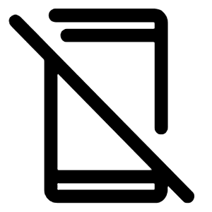 Mobile Off Icon from Rounded Line - Material Symbols Set