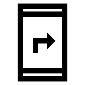 Mobile Screen Share Icon from Sharp Line - Material Symbols Set