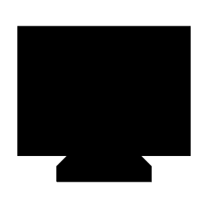 Monitor Fill Icon from Sharp Fill - Material Symbols Set