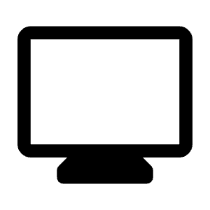 Monitor Icon from Rounded Line - Material Symbols Set