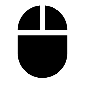 Mouse Fill Icon from Sharp Fill - Material Symbols Set