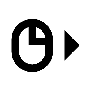 Mouse Right Icon from Material Pro Line Set
