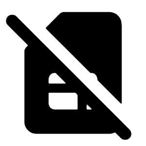 No Sim Fill Icon from Rounded Fill - Material Pro Free Set