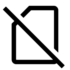 No Sim Icon from Outlined Line - Material Symbols Set