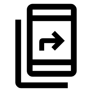 Offline Share Icon from Outlined Line - Material Symbols Set