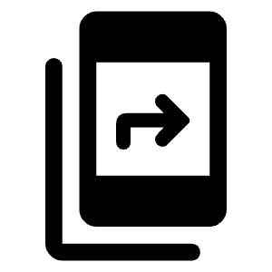 Offline Share Fill Icon from Rounded Fill - Material Symbols Set