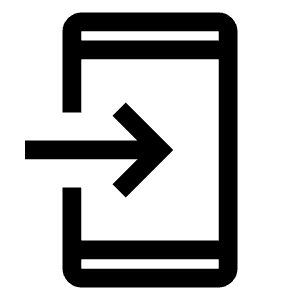 Open In Phone Icon from Outlined Line - Material Symbols Set