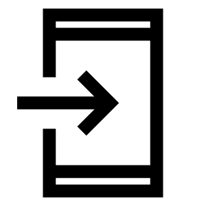 Open In Phone Icon from Sharp Line - Material Symbols Set