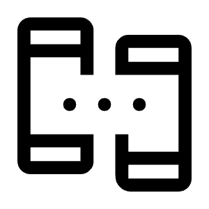 P2p Icon from Outlined Line - Material Symbols Set