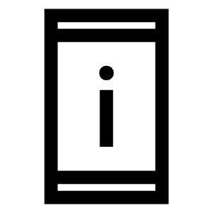 Perm Device Information Icon from Sharp Line - Material Symbols Set