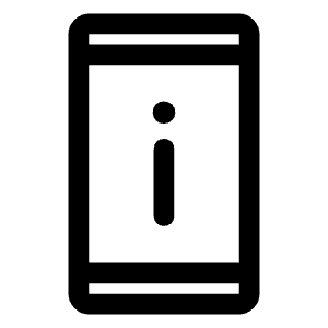 Perm Device Information Icon from Rounded Line - Material Symbols Set