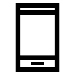 Phone Android Icon from Sharp Line - Material Symbols Set