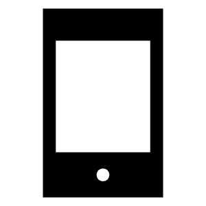 Phone Iphone Fill Icon from Sharp Fill - Material Symbols Set