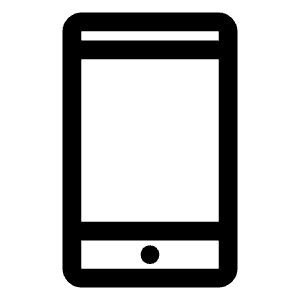 Phone Iphone Icon from Outlined Line - Material Symbols Set