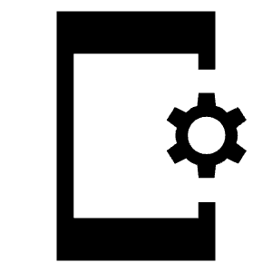 Phonelink Setup Fill Icon from Sharp Fill - Material Symbols Set