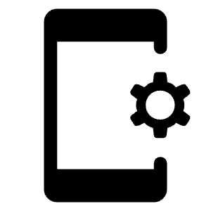 Phonelink Setup Fill Icon from Rounded Fill - Material Symbols Set