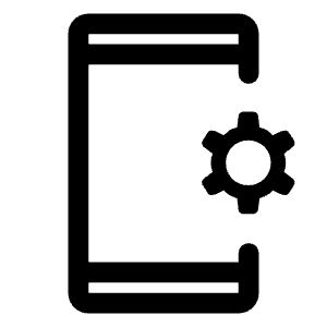 Phonelink Setup Icon from Rounded Line - Material Symbols Set