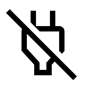 Power Off Icon from Outlined Line - Material Symbols Set