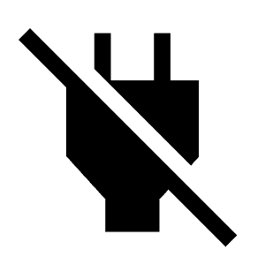 Power Off Fill Icon from Sharp Fill - Material Symbols Set