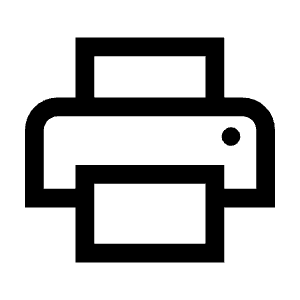 Print Icon from Outlined Line - Material Symbols Set