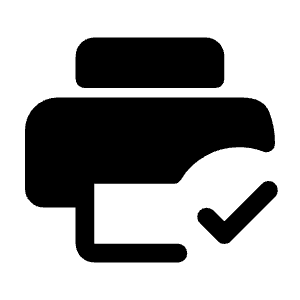 Print Connect Fill Icon from Rounded Fill - Material Symbols Set