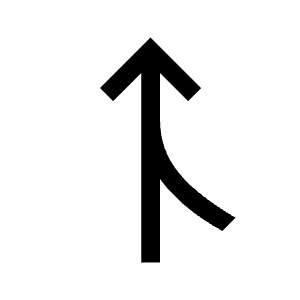 Ramp Left Fill Icon from Sharp Fill - Material Symbols Set