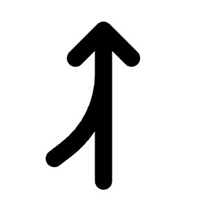 Ramp Right Icon from Rounded Line - Streamline Material Free Set