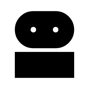 Robot 2 Fill Icon from Sharp Fill - Material Symbols Set