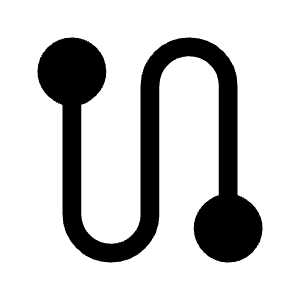 Route Fill Icon from Outlined Fill - Material Symbols Set