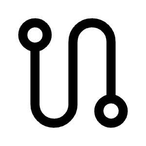 Route Icon from Outlined Line - Material Symbols Set