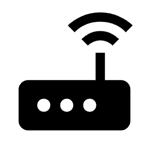 Router Fill Icon from Outlined Fill - Material Symbols Set