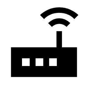 Router Fill Icon from Sharp Fill - Material Symbols Set
