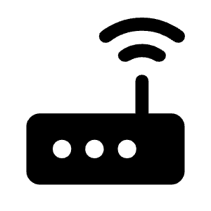 Router Fill Icon from Rounded Fill - Material Symbols Set