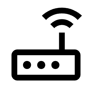 Router Icon from Outlined Line - Material Symbols Set
