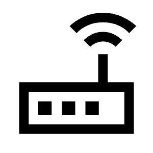 Router Icon from Sharp Line - Material Symbols Set