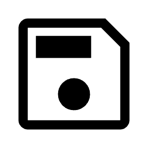 Save Icon from Outlined Line - Material Symbols Set