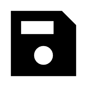 Save Fill Icon from Sharp Fill - Material Symbols Set