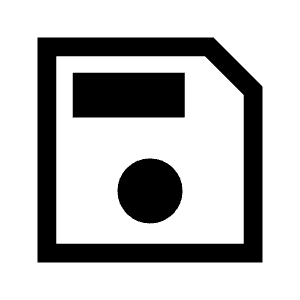 Save Icon from Sharp Line - Material Symbols Set