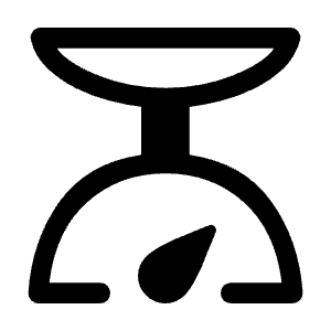 Scale Icon from Rounded Line - Material Symbols Set