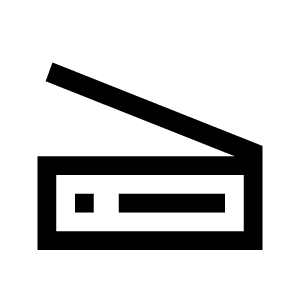 Scanner Icon from Sharp Line - Material Symbols Set