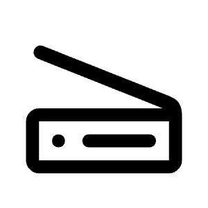 Scanner Icon from Rounded Line - Material Symbols Set