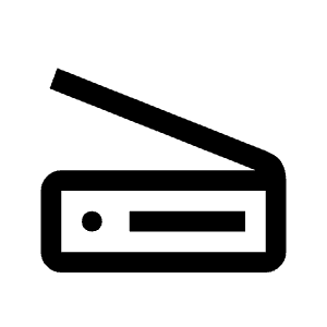 Scanner Icon from Outlined Line - Material Symbols Set