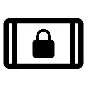 Screen Lock Landscape Icon from Rounded Line - Material Symbols Set